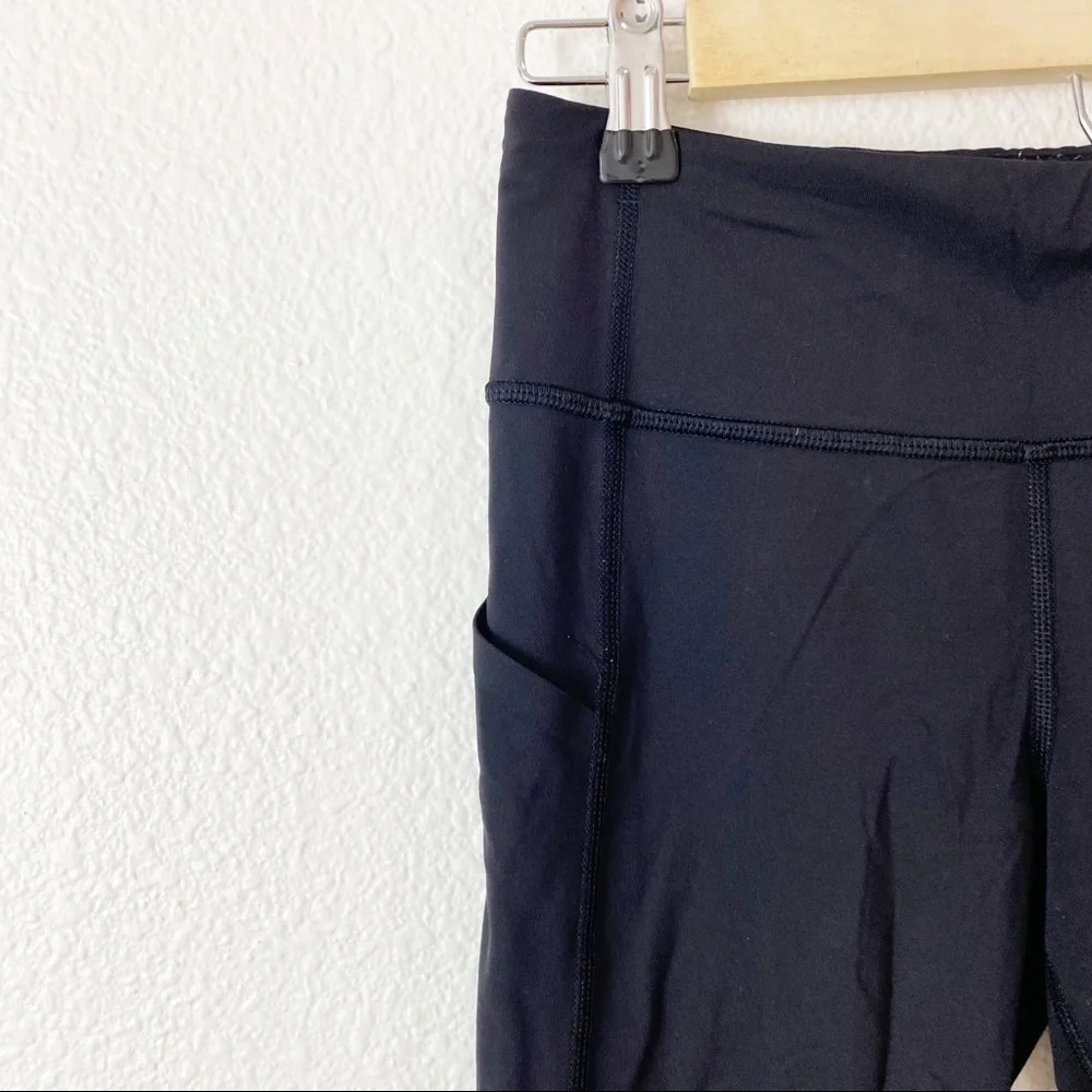 Lululemon- Black Inspire Crop Size 4